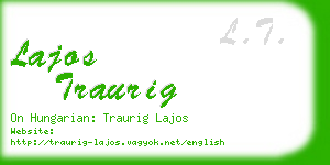 lajos traurig business card